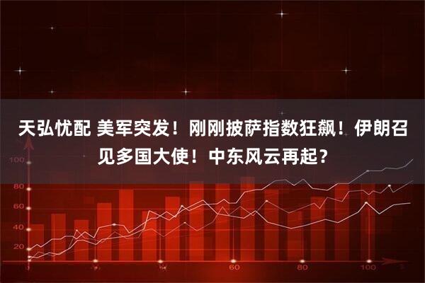 天弘忧配 美军突发！刚刚披萨指数狂飙！伊朗召见多国大使！中东风云再起？