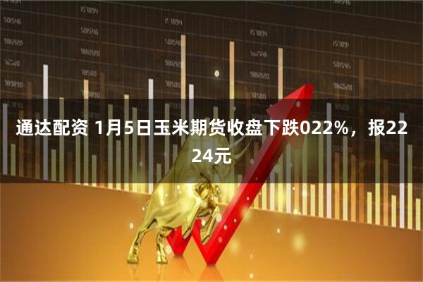 通达配资 1月5日玉米期货收盘下跌022%，报2224元