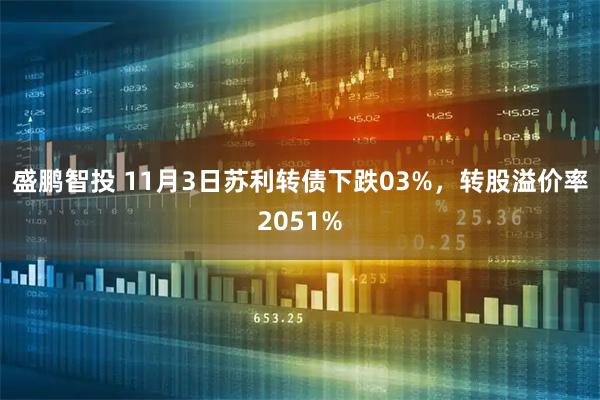 盛鹏智投 11月3日苏利转债下跌03%，转股溢价率2051%